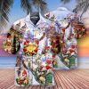 Christmas Holiday Santa Gnomes Full Print Hawaiian Shirt