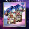 Christmas Santa Bringing Presents Full Printing Hawaiian Shirt
