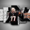 Cincinnati Bengals - Andrew Whitworth - Sport 5 Panel Canvas Art Wall Decor