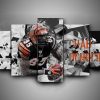 Cincinnati Bengals - Chad Ochocinco - Sport 5 Panel Canvas Art Wall Decor