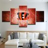 Cincinnati Bengals 2 - Sport 5 Panel Canvas Art Wall Decor