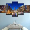 City Scenery - Nature 5 Panel Canvas Art Wall Decor