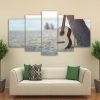 Classical Guitar 5 - Music 5 Panel Canvas Art Wall Decor