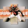 Cleveland Browns - Isaiah Crowell - Sport 5 Panel Canvas Art Wall Decor