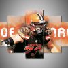 Cleveland Browns - Joe Thomas - Sport 5 Panel Canvas Art Wall Decor