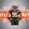 Cleveland Browns - Myles Garrett - Sport 5 Panel Canvas Art Wall Decor