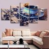 Coffee And Coffee Beans 04 - Nature 5 Panel Canvas Art Wall Decor