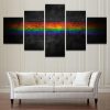 Color Our World With Pride 1 - Abstract 5 Panel Canvas Art Wall Decor