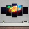 Colorful Basketball - Sport 5 Panel Canvas Art Wall Decor