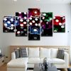 Colorful Dice - Gaming 5 Panel Canvas Art Wall Decor