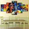 Colourful Michael Jackson - Famous Person 5 Panel Canvas Art Wall Decor