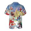 Come On Skateboard With Santa Christmas Hawaiian Shirt