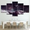 Cosmic Planets 01 - Space 5 Panel Canvas Art Wall Decor