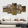 Cutie Goats 01 - Animal 5 Panel Canvas Art Wall Decor