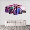 D.Va Overwatch - Gaming 5 Panel Canvas Art Wall Decor