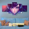 DVA - Gaming 5 Panel Canvas Art Wall Decor