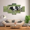 Dairy Cow Farmer - Animal 5 Panel Canvas Art Wall Decor
