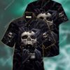 Dark Skull Scream All Over Printed Hawaiian Shirt