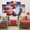 Dc Comics: Flash - Barry Allen - Dc 5 Panel Canvas Art Wall Decor