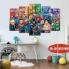 Dc Comics Superheroes - Dc 5 Panel Canvas Art Wall Decor