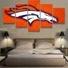 Denver Broncos Sports Team - Sport 5 Panel Canvas Art Wall Decor