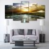 Desert - Nature 5 Panel Canvas Art Wall Decor