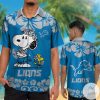 Detroit Lions & Snoopy Hawaiian Shirt