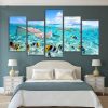 Divers Dream - Animal 5 Panel Canvas Art Wall Decor