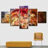 Dragon Ball 14 - Anime 5 Panel Canvas Art Wall Decor