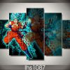 Dragon Ball Super Isaiah - Anime 5 Panel Canvas Art Wall Decor