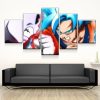 Dragon Ball Z: Goku Vs. Jiren Fight - Anime 5 Panel Canvas Art Wall Decor