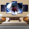 Dragon Ball Z Super Saiyan 1 - Anime 5 Panel Canvas Art Wall Decor