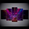 Drum Set On Stage - Music 5 Panel Canvas Art Wall Decor
