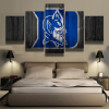 Duke Blue Devils Basketball Barn Wood - Sport 5 Panel Canvas Art Wall Decor