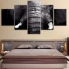 Elephant 4 - Religion 5 Panel Canvas Art Wall Decor