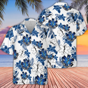 Ems Symbols Pattern Hawaiian Shirt