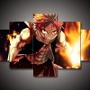 Fairy Tail 6 - Anime 5 Panel Canvas Art Wall Decor