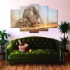 Fallen At At - Movie 5 Panel Canvas Art Wall Decor