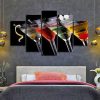 Fancy Drinks - Wine 5 Panel Canvas Art Wall Decor