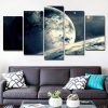 Fantasy Planet Space - Space Universe 5 Panel Canvas Art Wall Decor