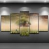 Fantasy Turtle A Island On ItS Back Full - Nature 5 Panel Canvas Art Wall Decor