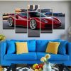 Ferrari 488 - Automative 5 Panel Canvas Art Wall Decor