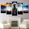Fire And Ice Angel - Cartoon 5 Panel Canvas Art Wall Decor