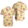 Flamingo Hawaiian Shirt Summer Button Up