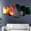 Flash And Arrow - Movie 5 Panel Canvas Art Wall Decor