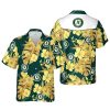 Floral Oakland Athletics Mlb Summer Vacation Hawaiian Shirt