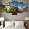 Fn Battle Royale - Gaming 5 Panel Canvas Art Wall Decor