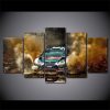 Ford Racing Car Modern - Automative 5 Panel Canvas Art Wall Decor