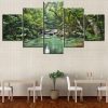 Forest Lake Landscape 2 - Nature 5 Panel Canvas Art Wall Decor