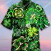 Four-Leaf Clover Saint Patrick’S Day All Over Printing Hawaiian Shirt